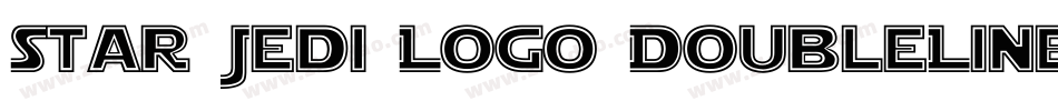Star Jedi Logo DoubleLine2字体转换